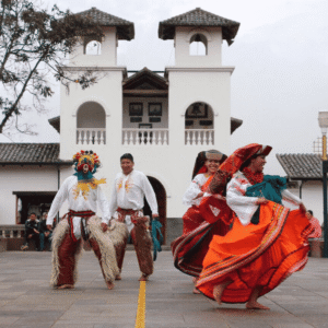 Imagen grupo artístico bailando