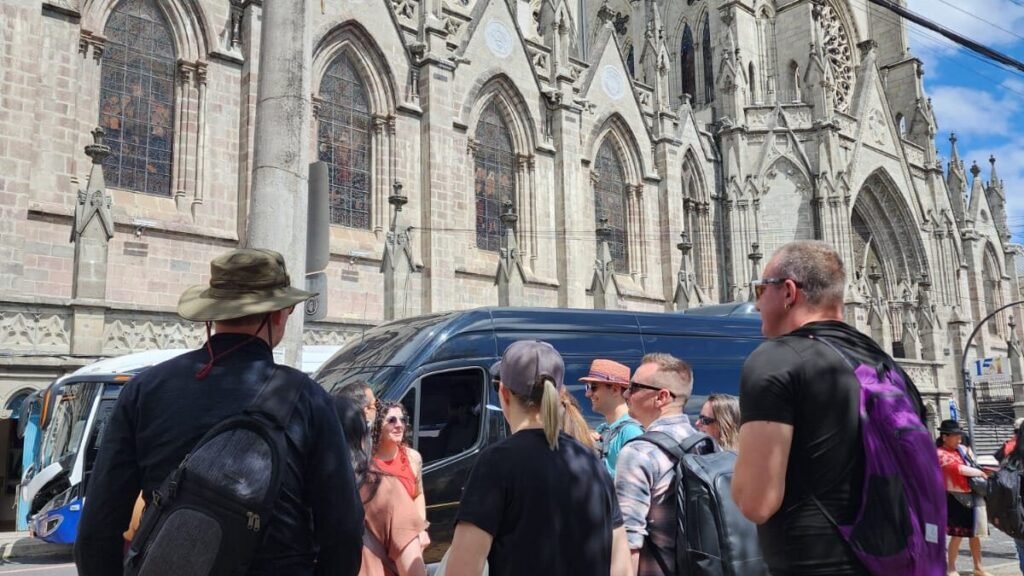 Turistas en el centro histórico